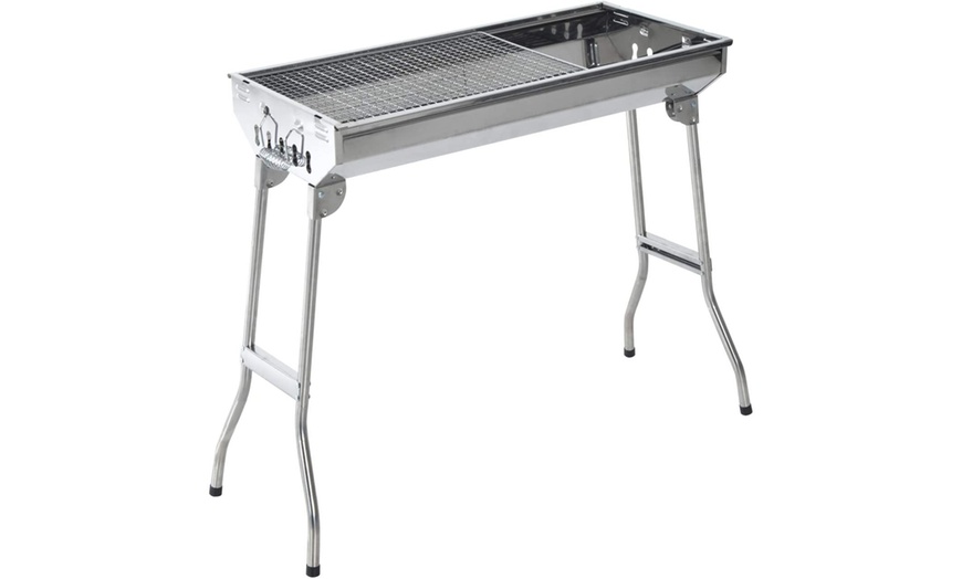 Image 9: Outsunny Portable BBQ Grill Range