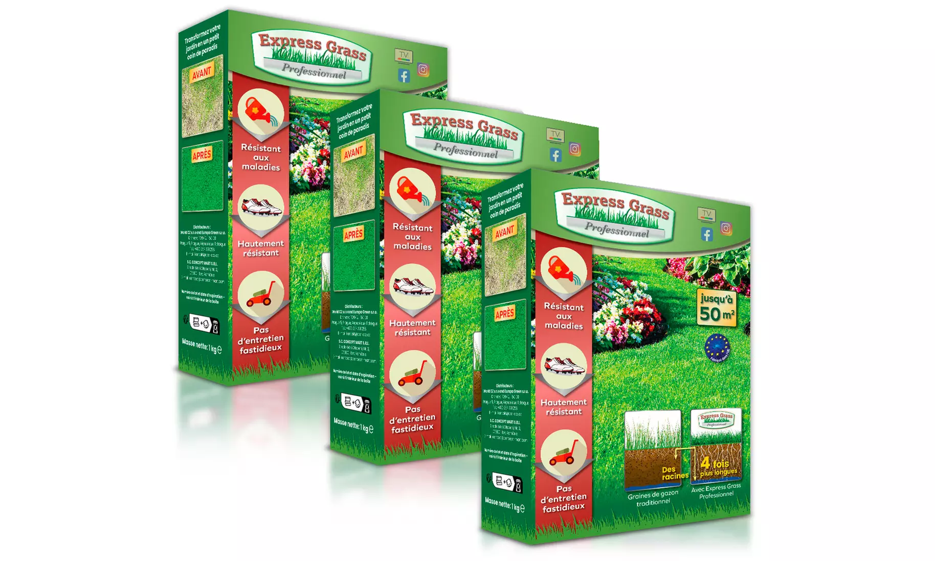 Graszaad voor een gazon