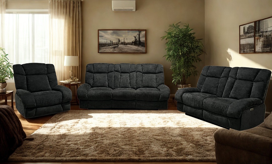 Image 3: DS Living Torino Electric Recliner Sofa Range