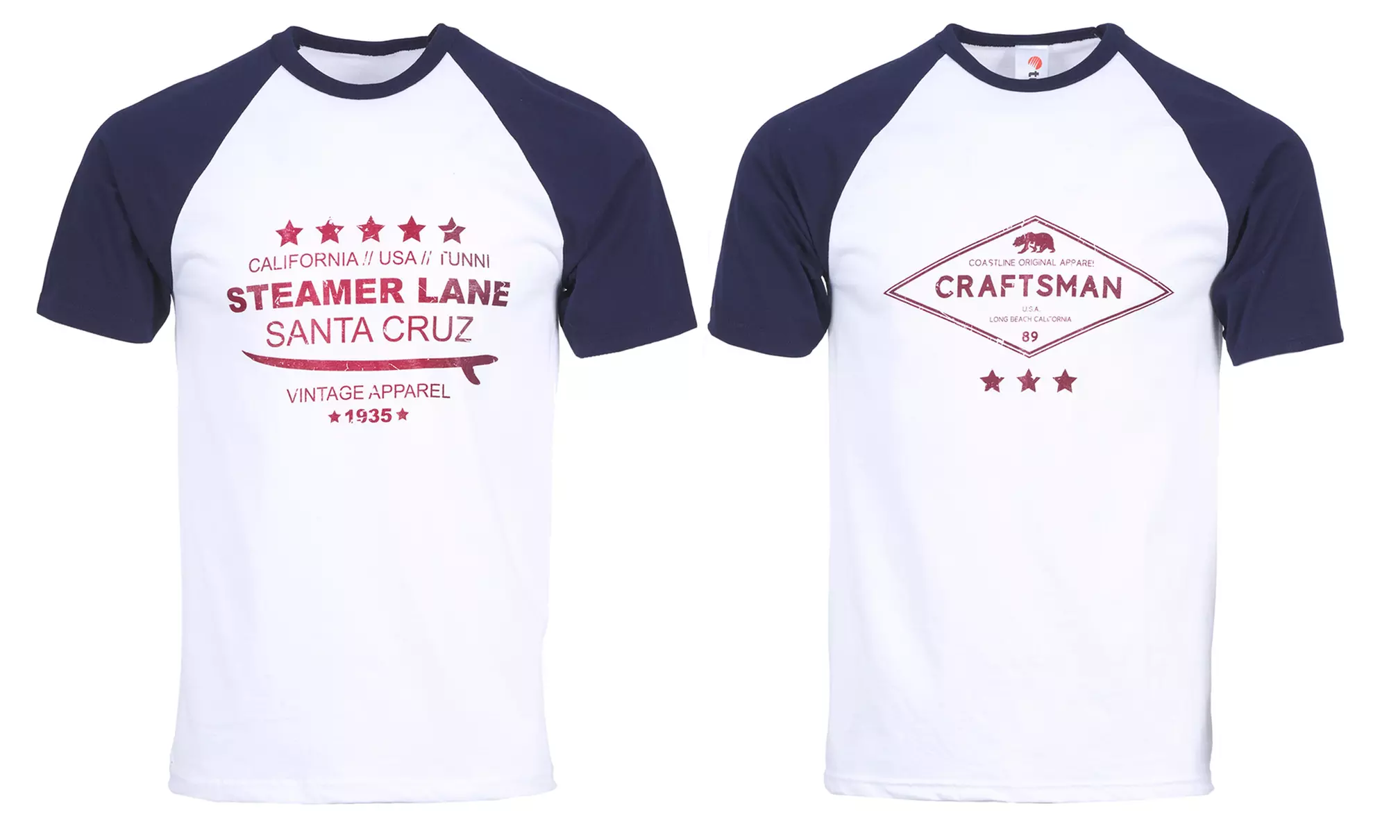 Pack 2 T-shirts pour hommes bicolores - Primary Image