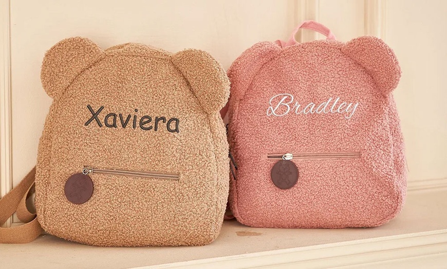 Image 5: One or Two Personalized Embroidery Backpacks in Six Fun Colors