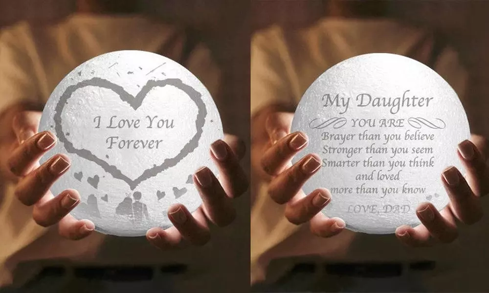85% Off Personalized Moon Lamp from Justyling