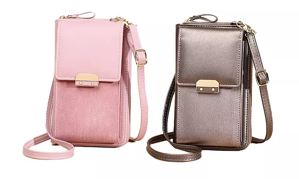 Sac à bandoulière pour téléphone en cuir PU