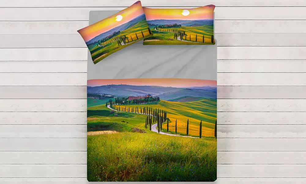 Lenzuola copriletto fantasie estive 100% cotone