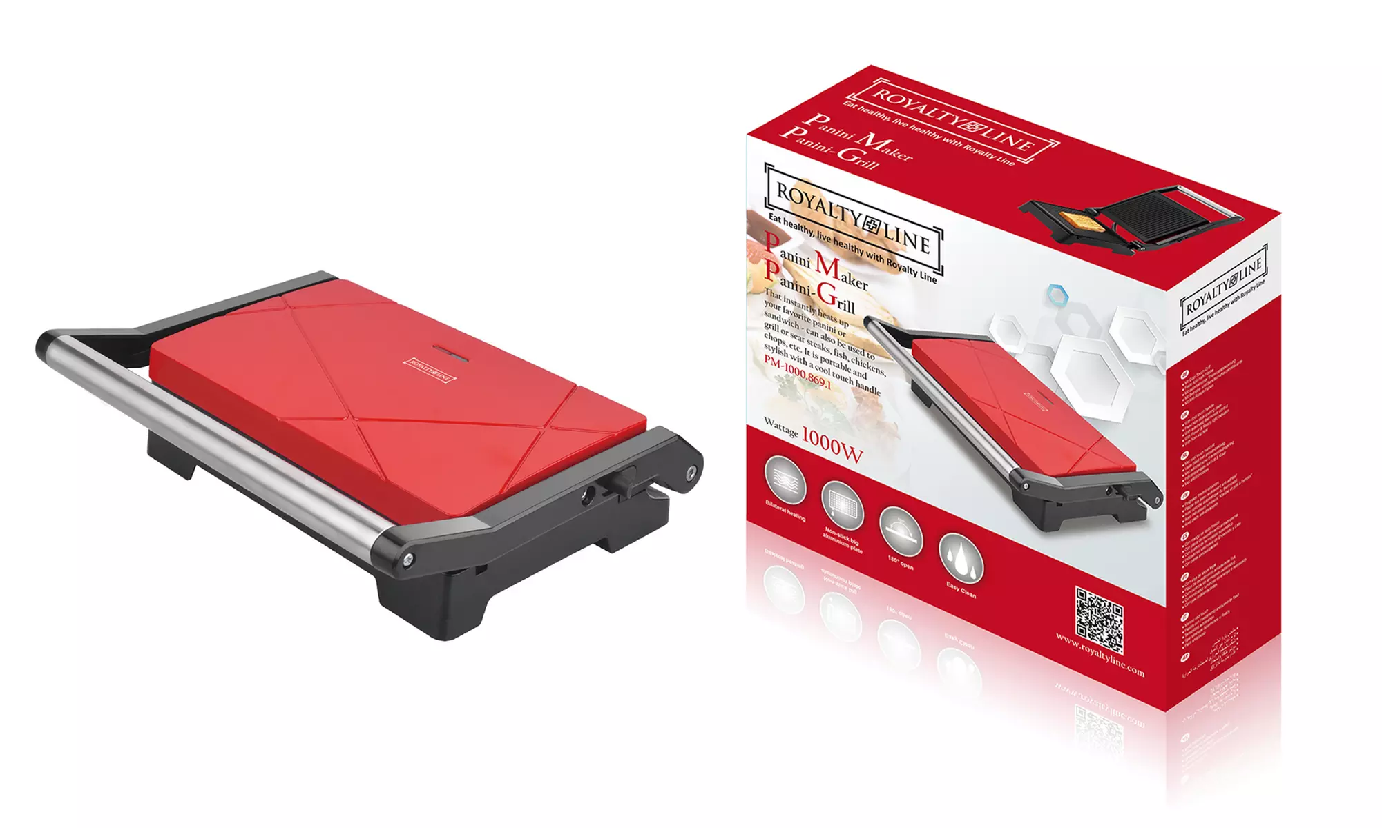 Grill 2 en 1 parrilla y tostadora Royalty Line - Second Medium