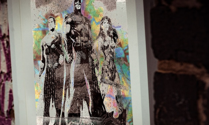 Superhero Framed Canvas Print