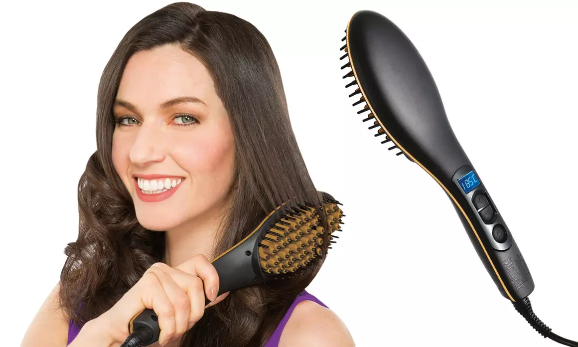 JML Heated Ceramic Hair Straightener Brush - Primary Image