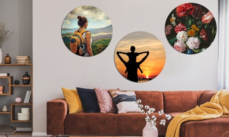 Photo sur cercle mural, format et matériel au choix, sur Fotoproducten