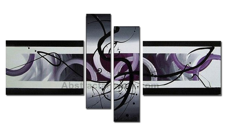 Large Multi-Panel Textured Paintings and Gallery-Wrapped Canvas Art ...