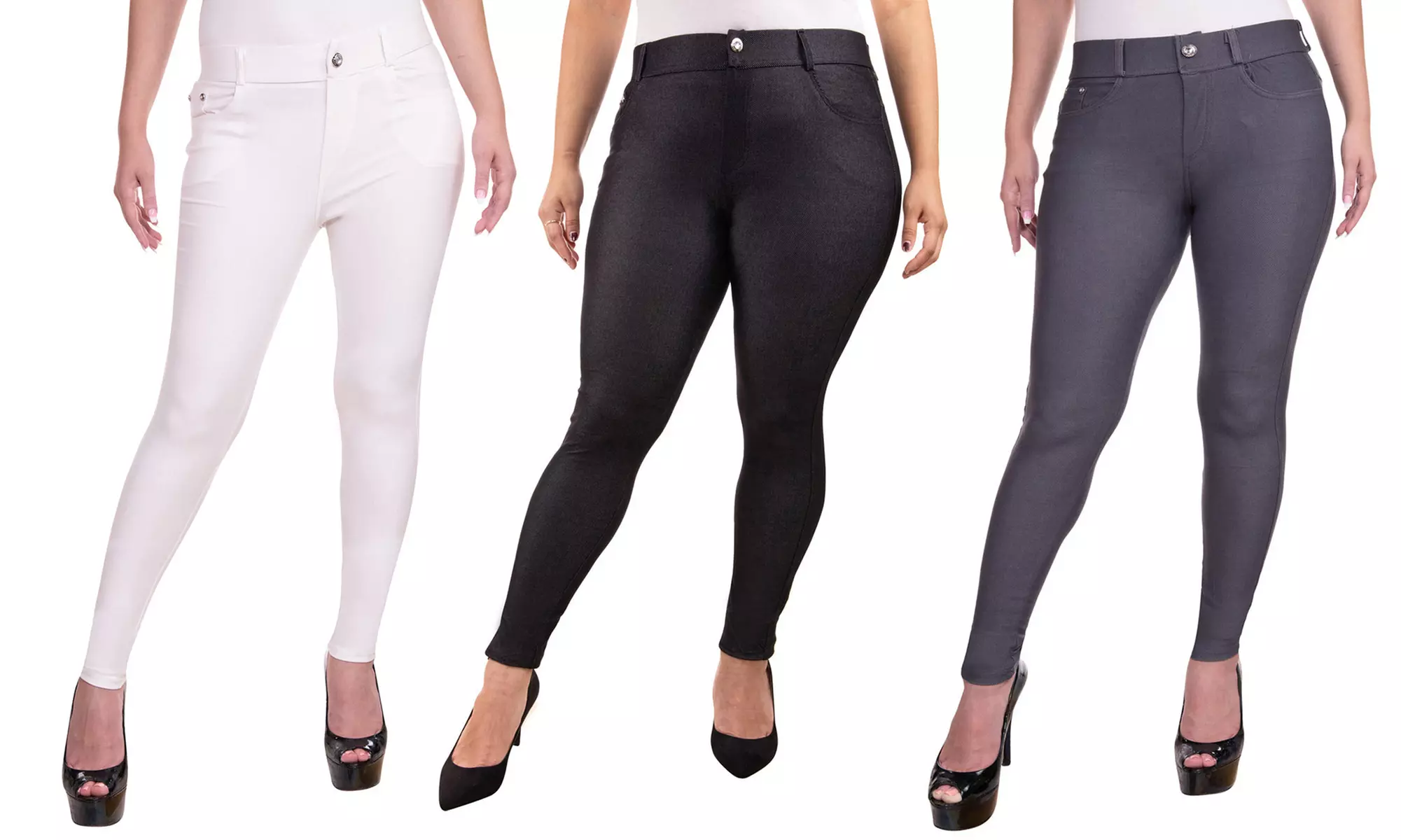 Women's Stretchy Cotton-Rich Jeggings. Plus Sizes Available. - Primary Image