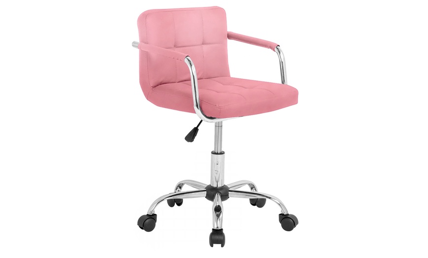 Image 5: Neo Cushioned Office Chair with Chrome Legs