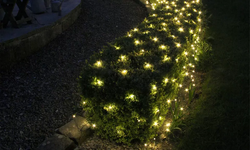 One, Two or Four LED Solar Netting Light Sets - Primary Image