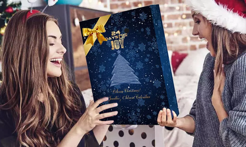 Calendrier de l'Avent composé de bijoux ornés de cristaux Premium Aurelis - Image 6