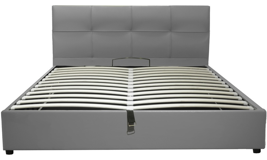 Image 5: Lit coffre Venise Simili cuir, matelas ''Cosmos'' en option