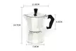 Stovetop Espresso Coffee Maker 1/3/6 Cups Moka Latte Stainless Pot - Second Medium