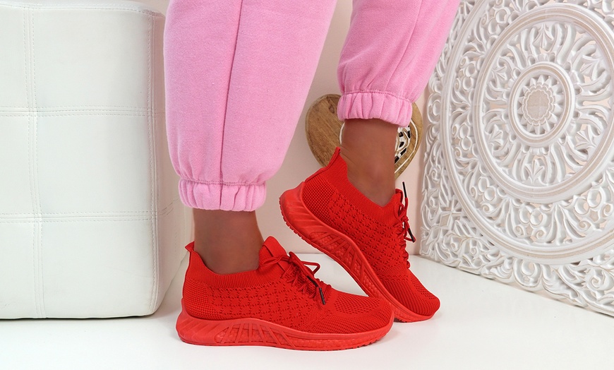 Image 18: Women's Knit Trainers