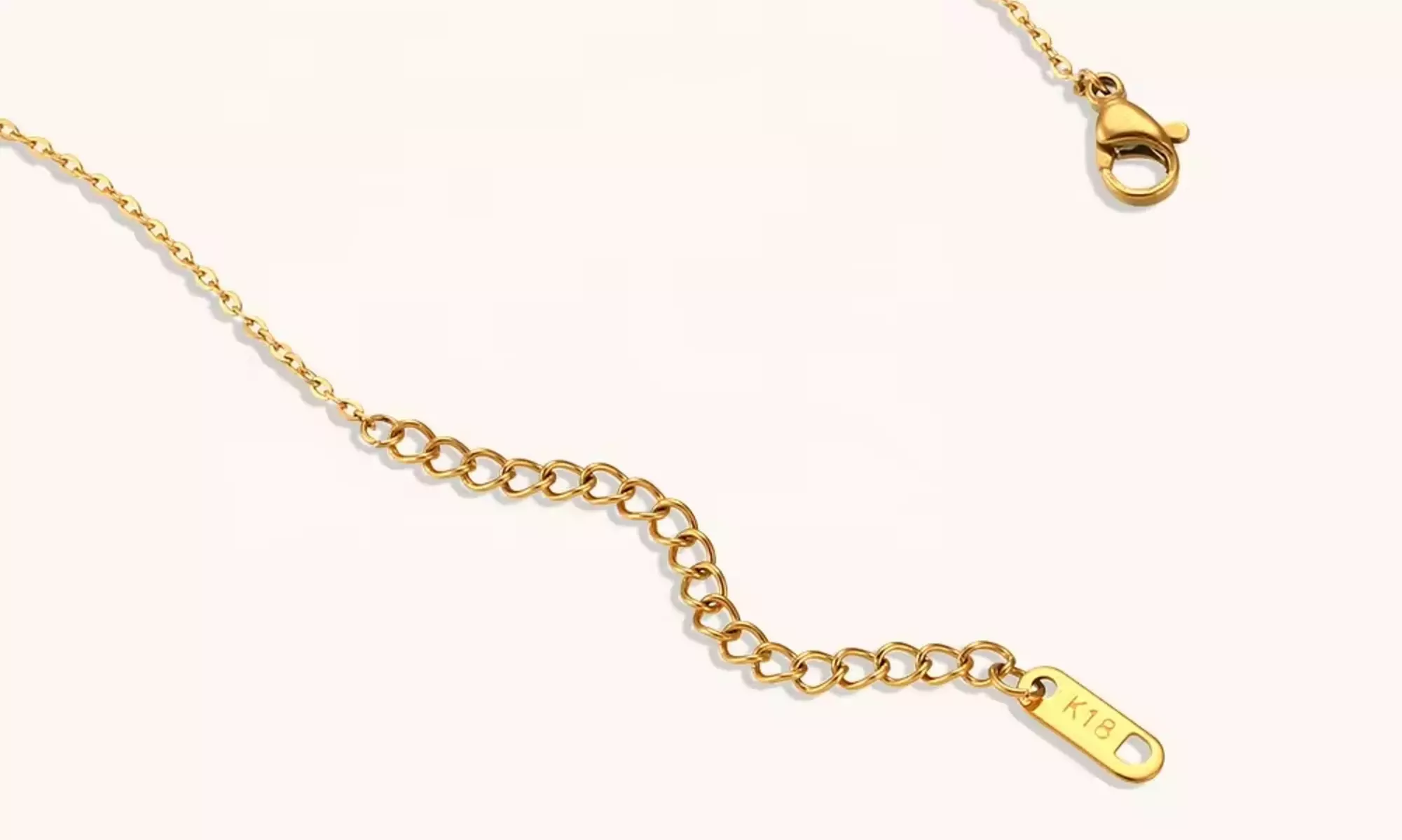 Collier plaqué or 18 carats avec cristaux multicolores