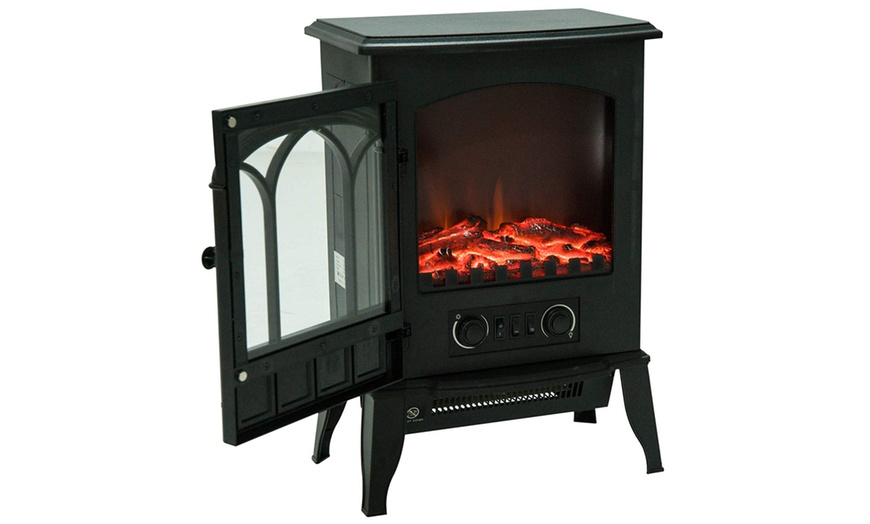 Image 8: HomCom Freestanding Fireplaces