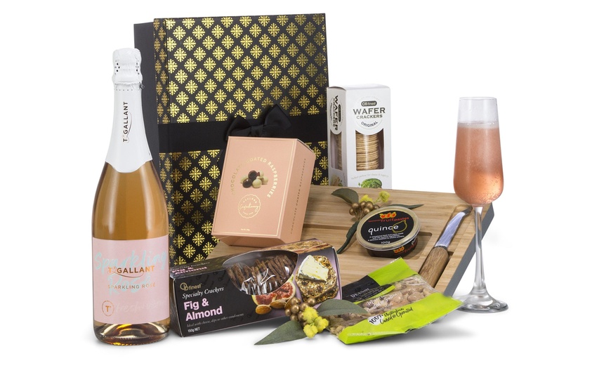 Image 4: Just Add Cheese Red, Rose, Chardonnay, Wine Pack Trio Giftbox Hamper