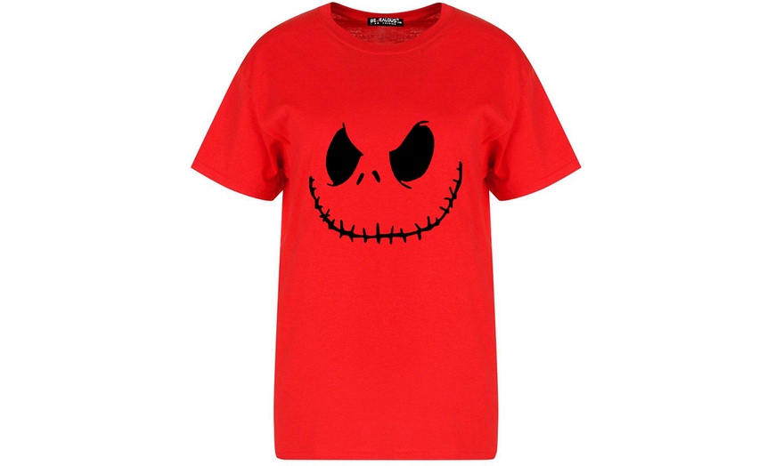 Image 10: Halloween Scary Face Oversized Tshirt 