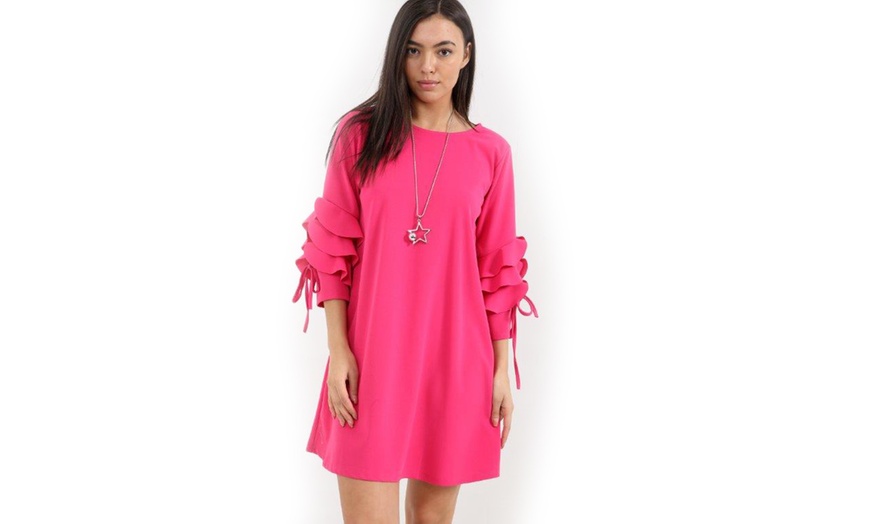 Image 3: Kurt Muller Ruffle-Sleeved Dress