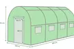 Serre de jardin tunnel avec bâche de 140 g/m² verte, plusieurs modèles disponibles, livraison offerte - Image 4