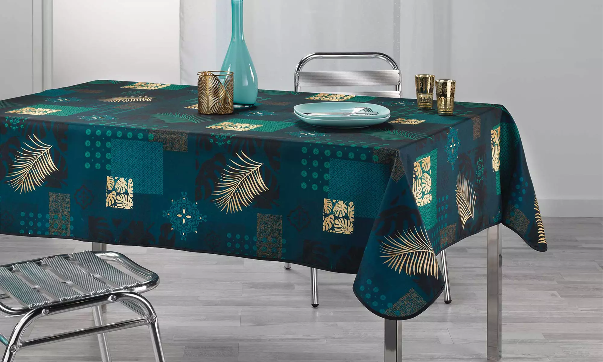 Nappes anti-tâche rectangulaires ou rondes, collection "Douceur d'Intérieur" - Primary Image