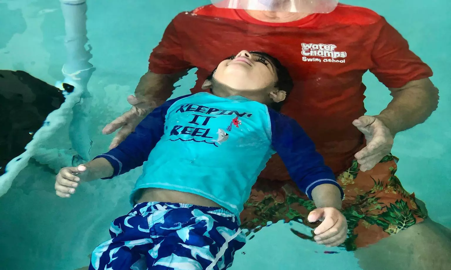 Swimming Lessons or $100 Toward Birthday Party at Water Champs Swim School (Up to 50% Off). 3 Options Available. - Primary Image
