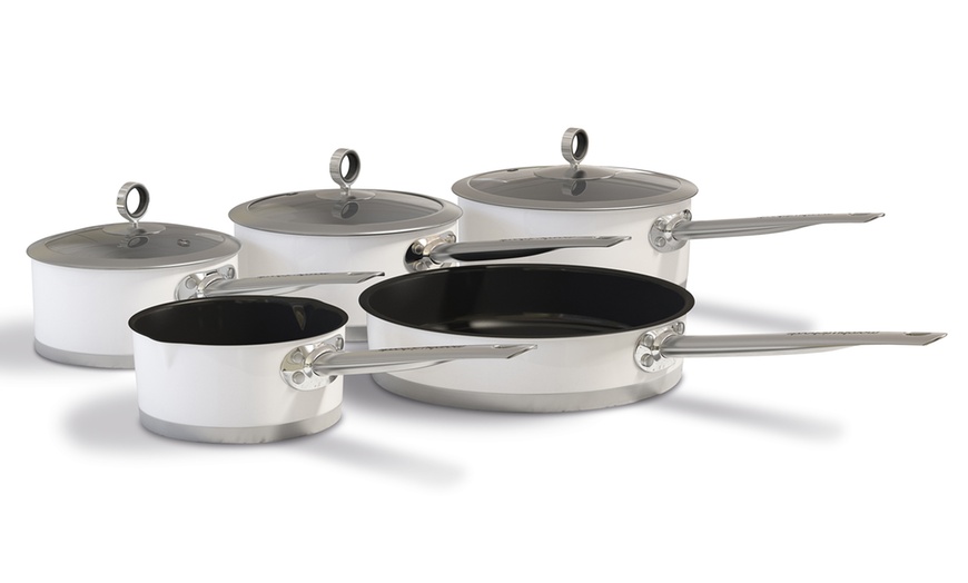 Image 12: Morphy Richards 5-Pc Saucepan Set