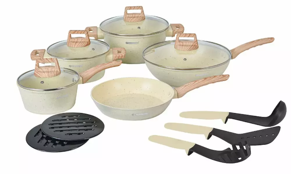 Batteria da cucina da 14 o 15 pezzi Herzberg