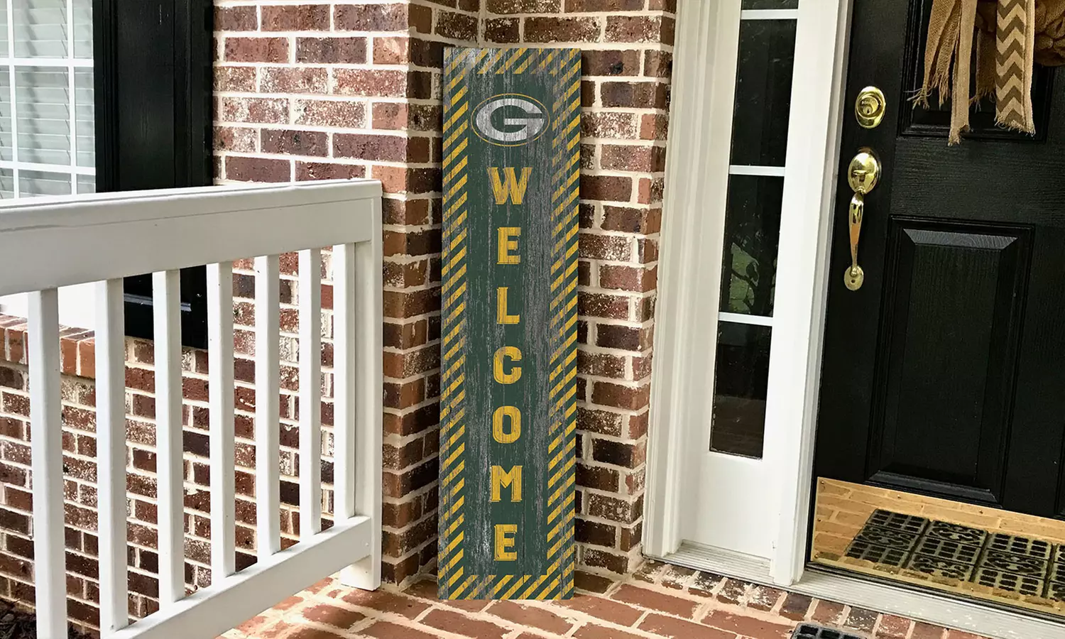 Fan Creations 48" x 12" NFL Team Door Leaner Welcome Sign - Primary Image