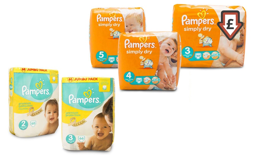 Image 1: 68-144 Pampers New Born