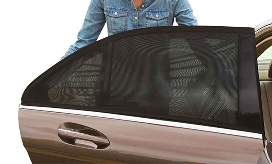 Image 4: Set of Two sunshades for front or rear car windows