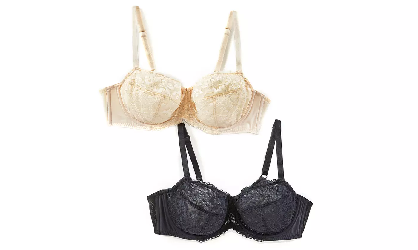 Buy 1 Get 1 Free: Sociology Lace Underwire Bras (C-E Cups) | Groupon Exclusive - Second Medium