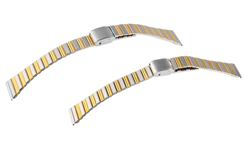 Image 13: 1x, 2x oder 3x Edelstahl-Band für Armbanduhr