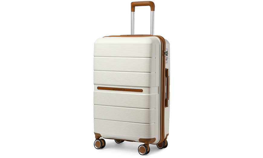 Image 14: One or Three Kono Hard Shell PP Suitcases