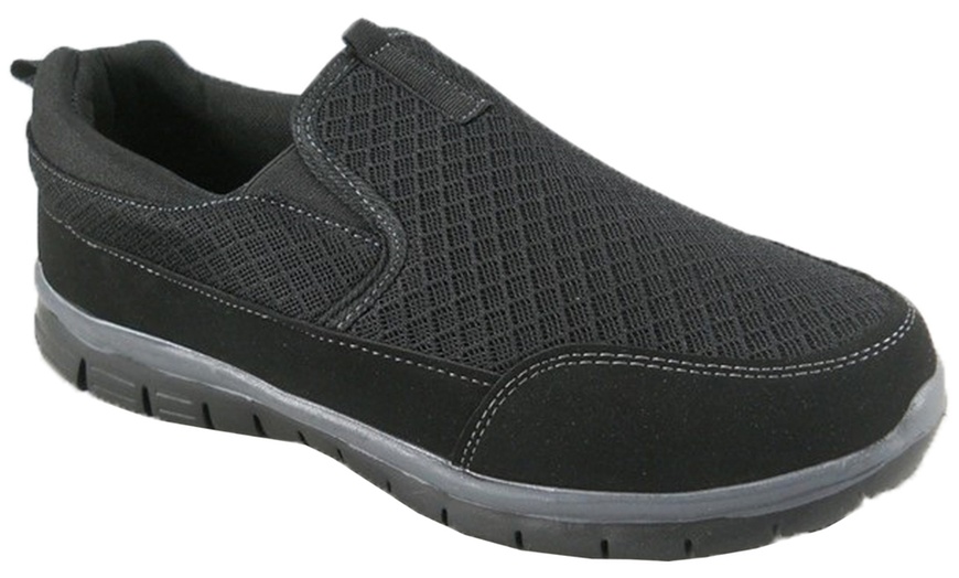 Image 2: Men's Slip-On Mesh Trainers