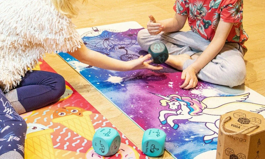 Image 3: One, Two or Four Kids' Exercise Yoga Dice