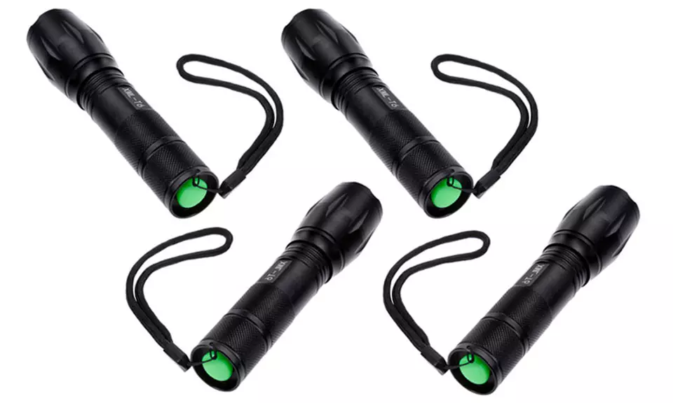 1x, 2x oder 4x LED-Taschenlampe T6 mit 5 Leucht-Modi und Zoomfunktion - Image 7