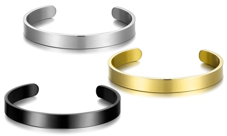 Fino a 3 bracciali in acciaio da uomo Philip Jones disponibili in 3 colori