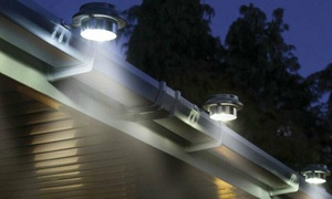 Up to 10 Solar LED Gutter and Fence Lights