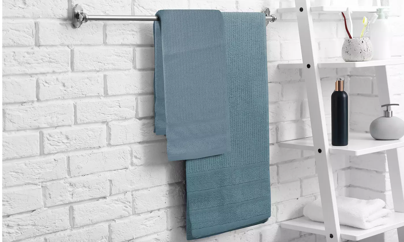 Royal Comfort Egyptian Cotton 8 Piece Towel Pack Granite, White & More