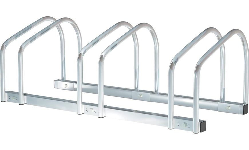 Image 17: HomCom Bike Parking Rack