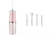 One or Two Electric Water-Resistant Cordless Water Flosser with Four Nozzles - Second Medium