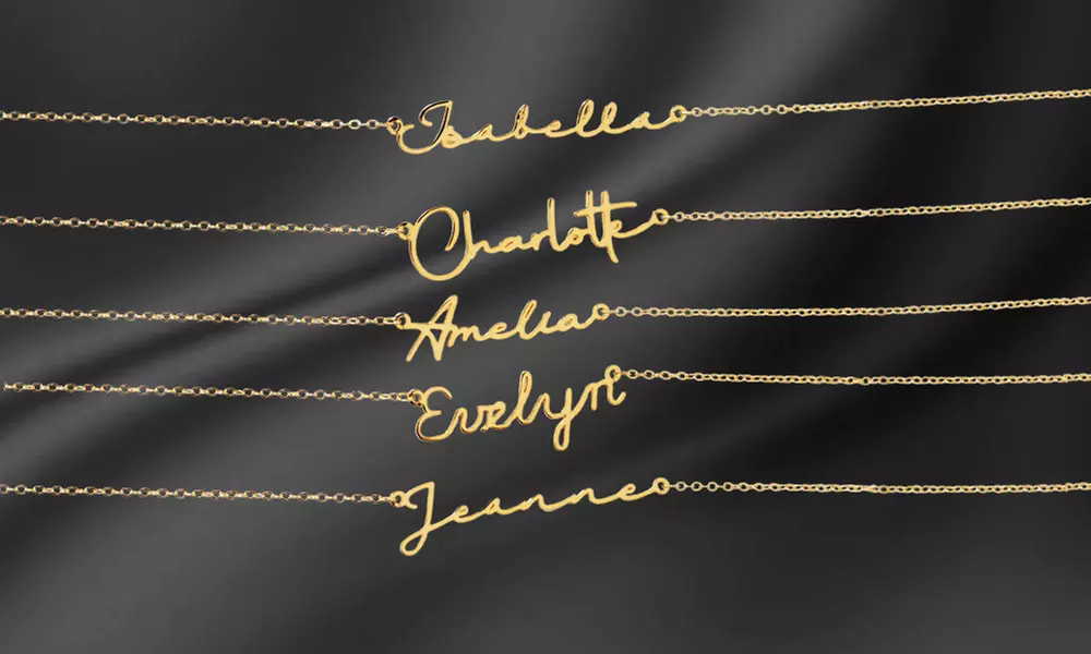 Personalize Your Style with a Custom Name Necklace - 1 or 2 Pieces