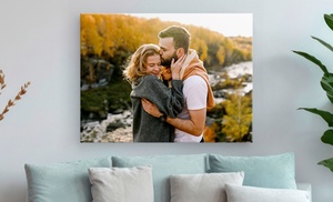 Personalised Canvas in Choice of Sizes from Photo Gifts