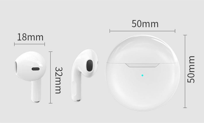 Image 8: Pro 6 TWS Wireless Earphones