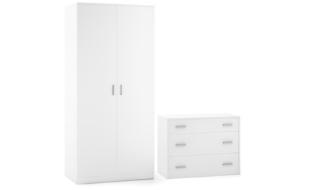 Armadio a 2 ante o cassettiera con 3 cassetti per armadio