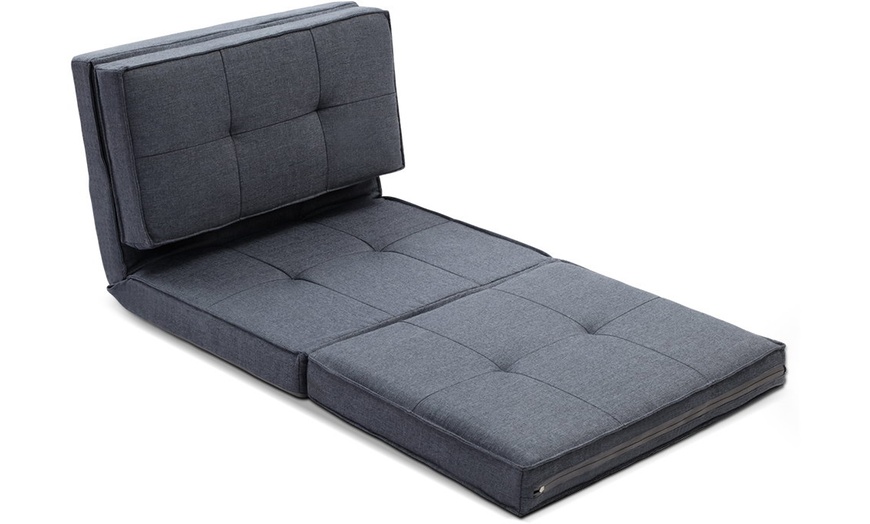 Image 21: Adjustable Folding Futon Lounge