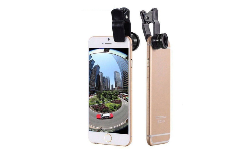 Image 2: Clip-On Mobile Camera Lens Set